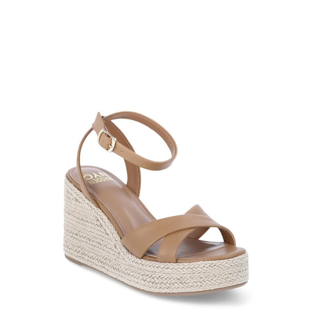 Madden NYC Women’s Strappy Wedge Sandals, Size 9, Medium Width, 3.82" Heel